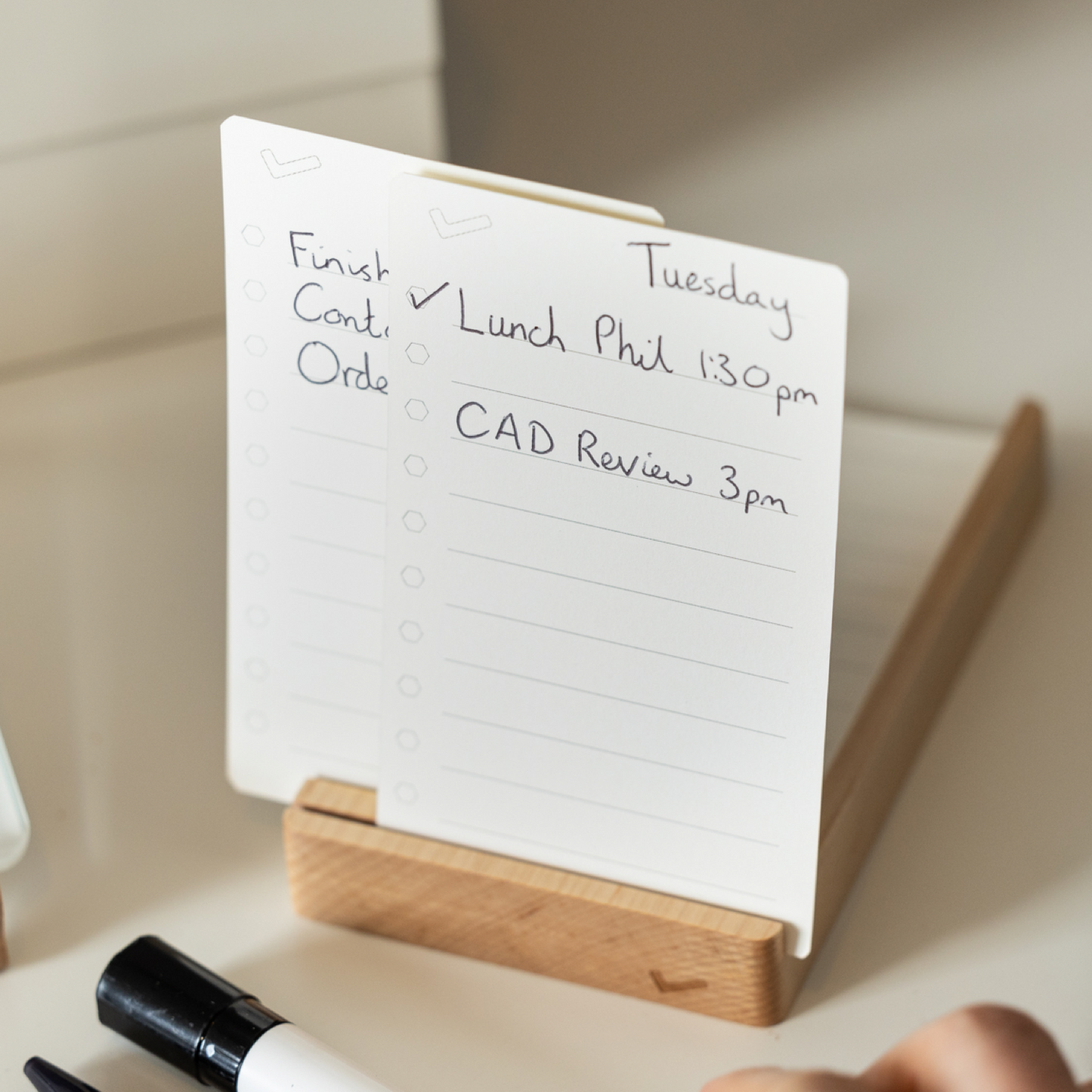 To-Do List Card Holder: Minimalist Desk Organiser